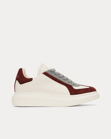 McQueen Oversized Retro Off White / Bordeaux / Grey Low Top Sneakers