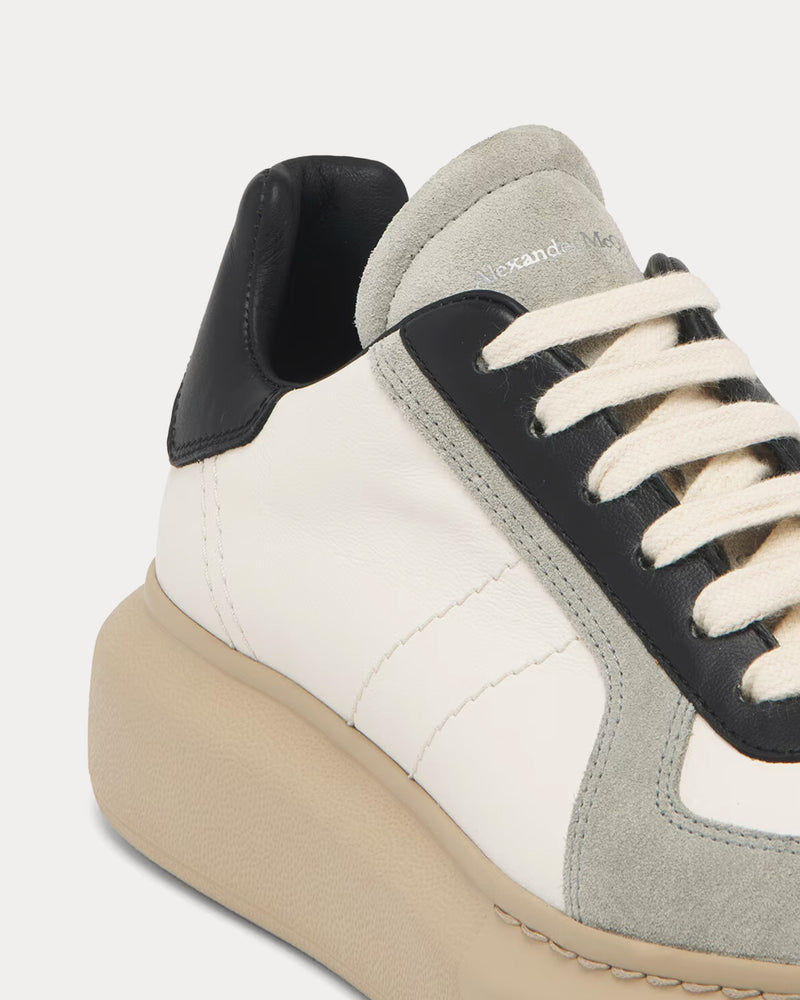 McQueen Oversized Retro Off White / Grey / Black Low Top Sneakers - 4