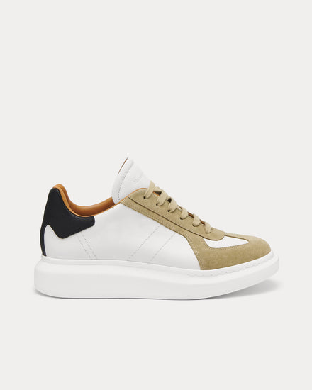 McQueen Oversized Retro White / Rock / Black Low Top Sneakers - 1