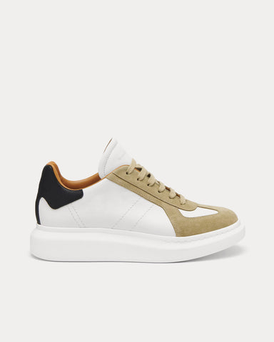McQueen Oversized Retro White / Rock / Black Low Top Sneakers