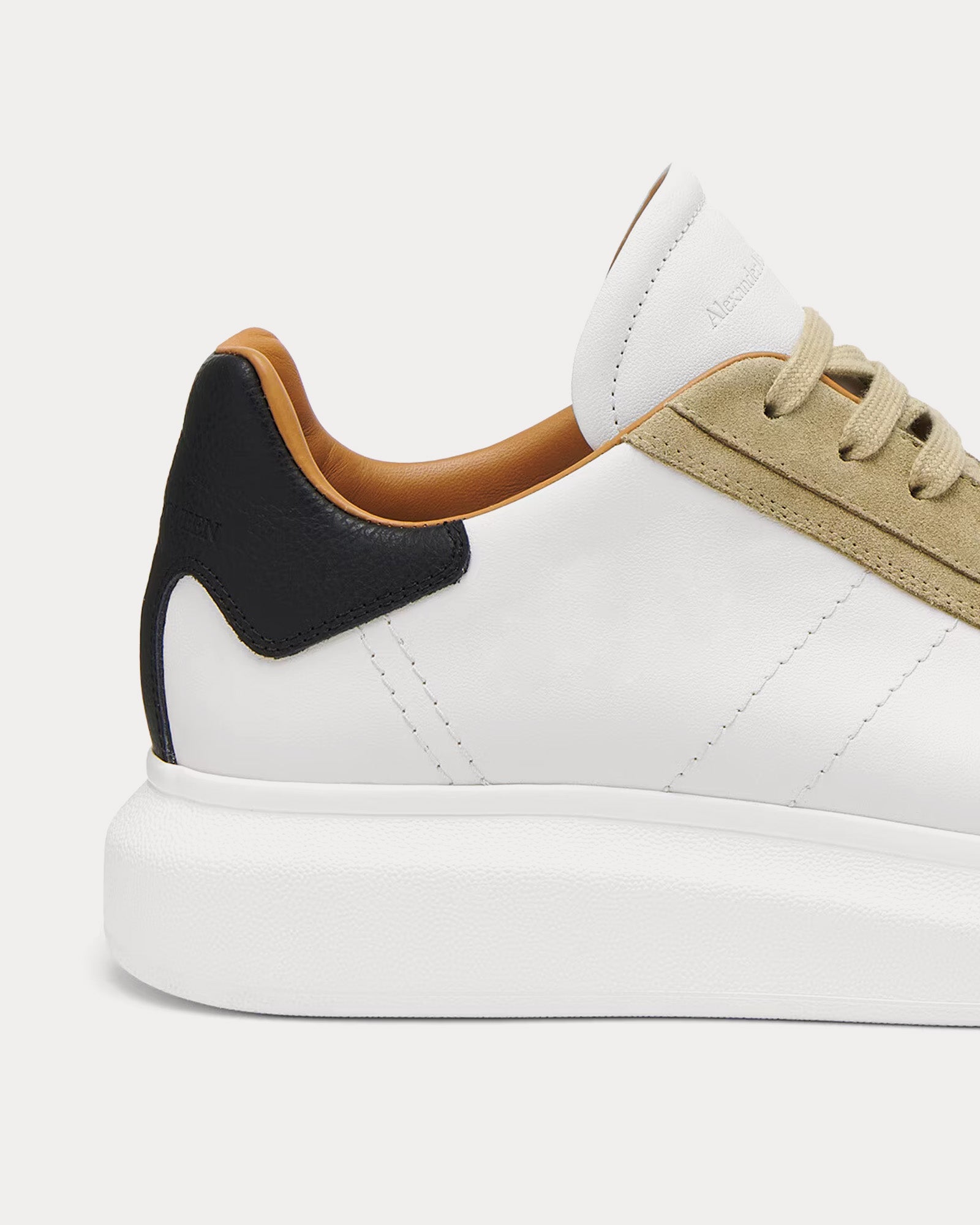 McQueen Men's Oversized Retro White / Rock / Black Low Top Sneakers ...