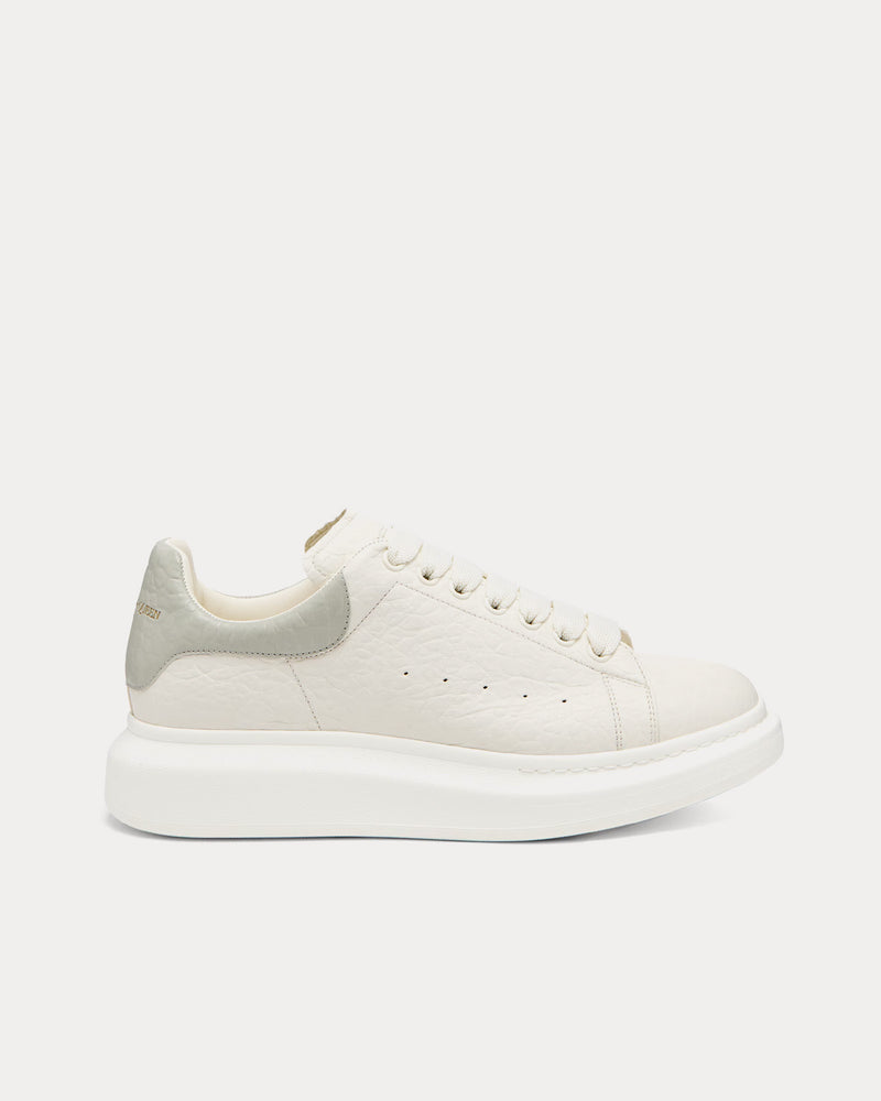McQueen Oversized Sneaker Dumbo Leather Off White / Green Low Top Sneakers - 1
