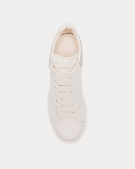 McQueen Oversized Sneaker Dumbo Leather Off White / Green Low Top Sneakers - 2