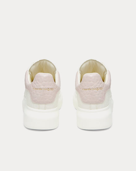 McQueen Oversized Sneaker Grainy Leather Off White / Pink Low Top Sneakers - 3