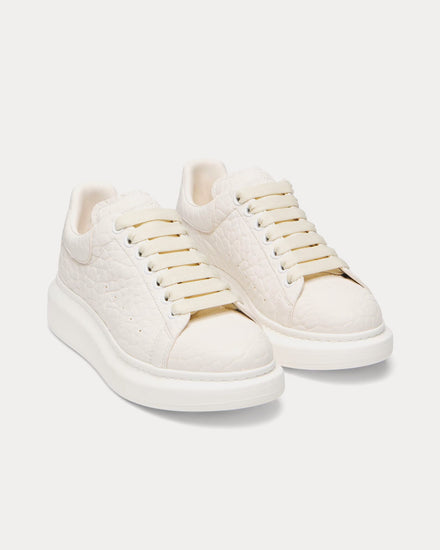 McQueen Oversized Sneaker Grainy Leather Off White Low Top Sneakers - 2