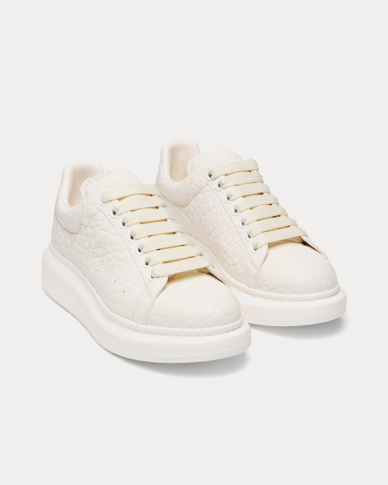McQueen Oversized Sneaker Grainy Leather Off White Low Top Sneakers - 2