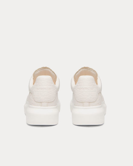 McQueen Oversized Sneaker Grainy Leather Off White Low Top Sneakers - 3