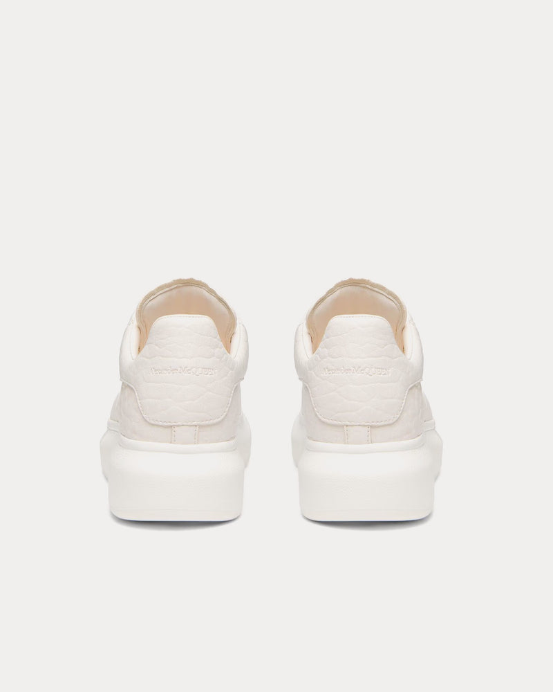 McQueen Oversized Sneaker Grainy Leather Off White Low Top Sneakers - 3