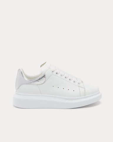 McQueen Oversized Sneaker White / Silver Low Top Sneakers