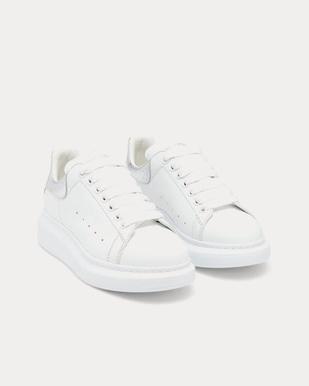 McQueen Oversized Sneaker White / Silver Low Top Sneakers - 2