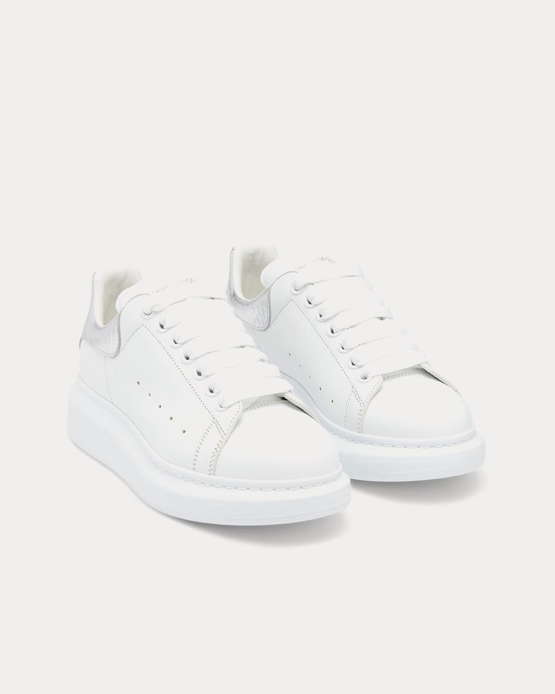 McQueen Oversized Sneaker White / Silver Low Top Sneakers - 2