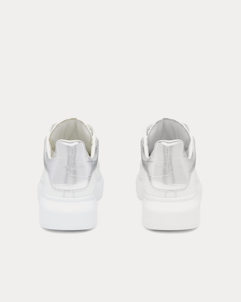McQueen Oversized Sneaker White / Silver Low Top Sneakers - 3