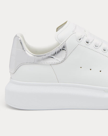 McQueen Oversized Sneaker White / Silver Low Top Sneakers - 4