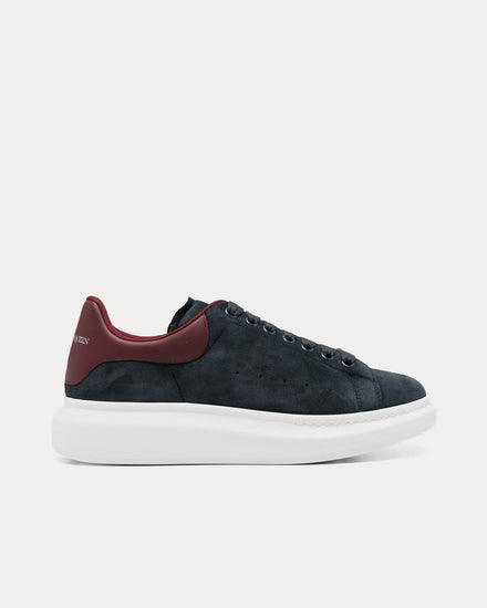 McQueen Oversized Sneaker Suede Blue / Bordeaux Low Top Sneakers - 1