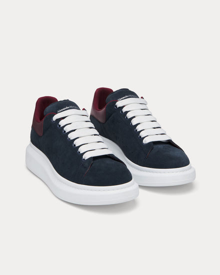 McQueen Oversized Sneaker Suede Blue / Bordeaux Low Top Sneakers - 3