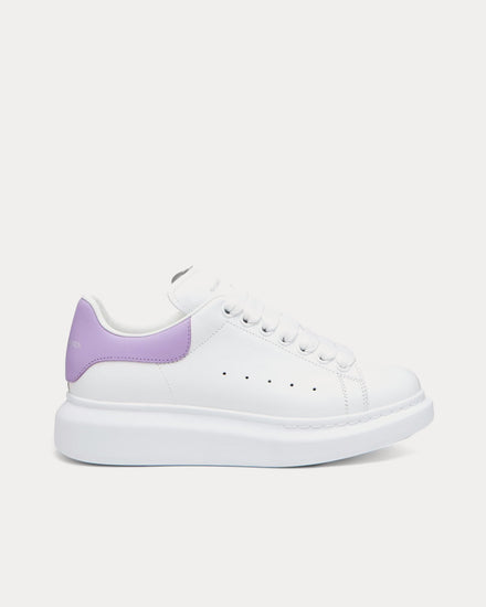 McQueen Oversized Sneaker Calf Leather White / Lilac Low Top Sneakers - 1