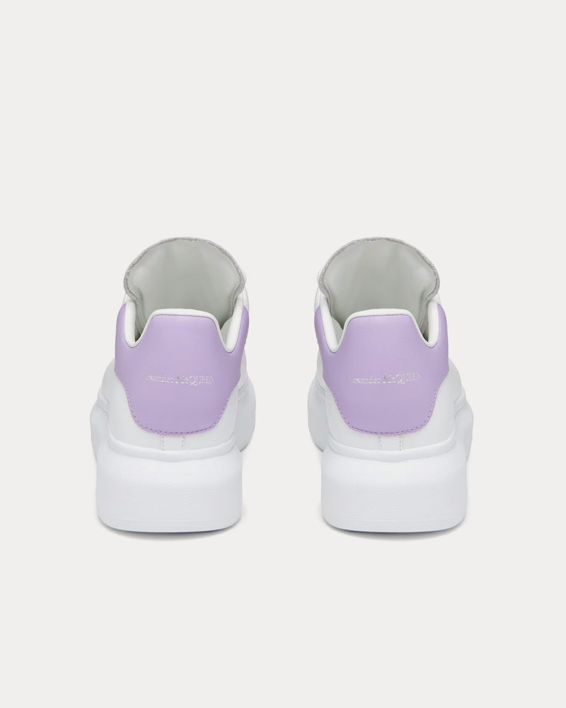 McQueen Oversized Sneaker Calf Leather White / Lilac Low Top Sneakers - 3