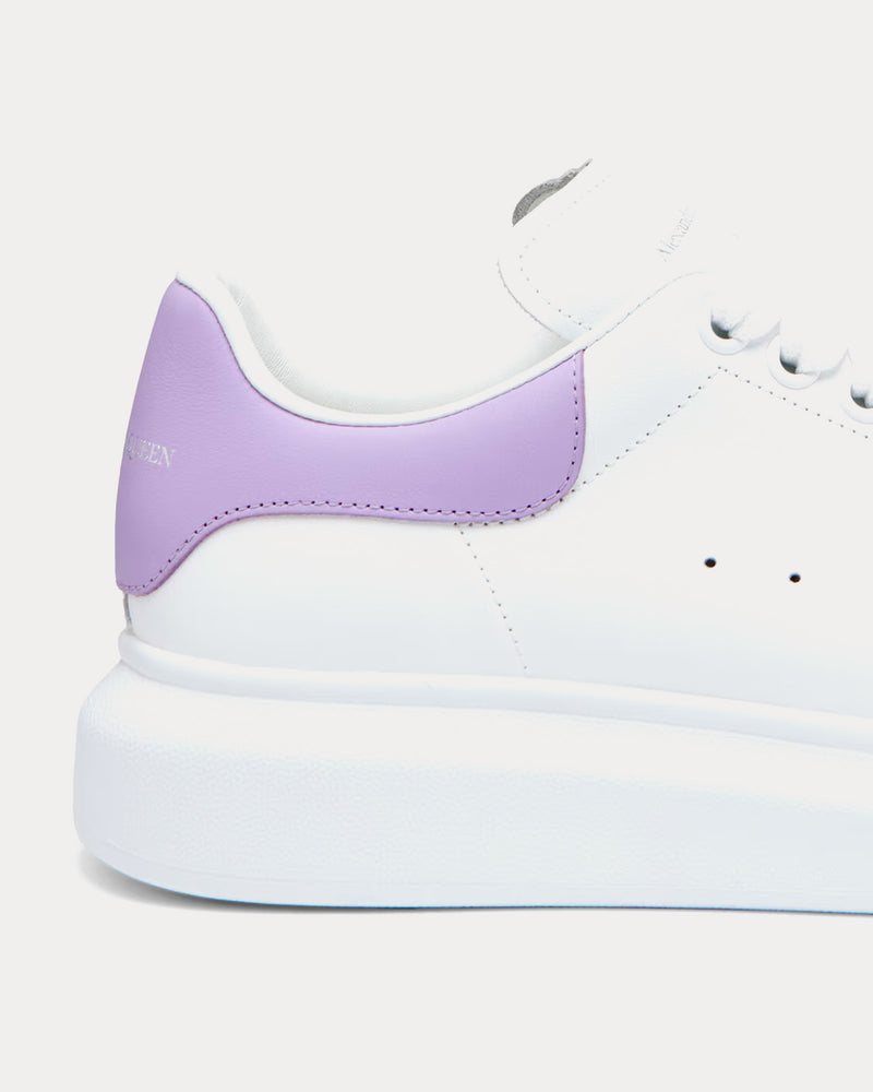 McQueen Oversized Sneaker Calf Leather White / Lilac Low Top Sneakers - 4
