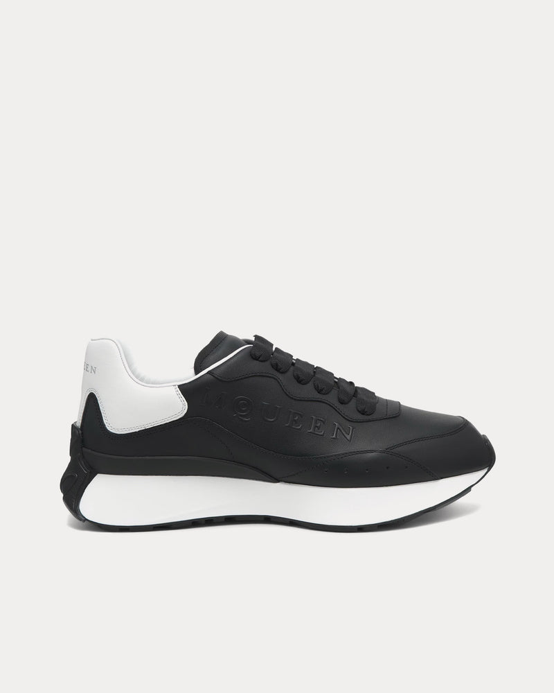 McQueen Sprint Runner Black / White Low Top Sneakers - 1
