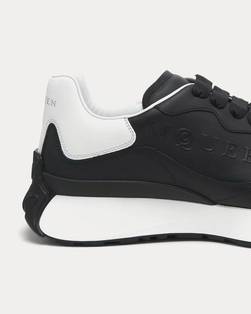 McQueen Sprint Runner Black / White Low Top Sneakers - 4