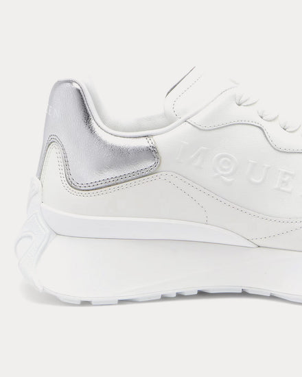 McQueen Sprint Runner White / Silver Low Top Sneakers - 4