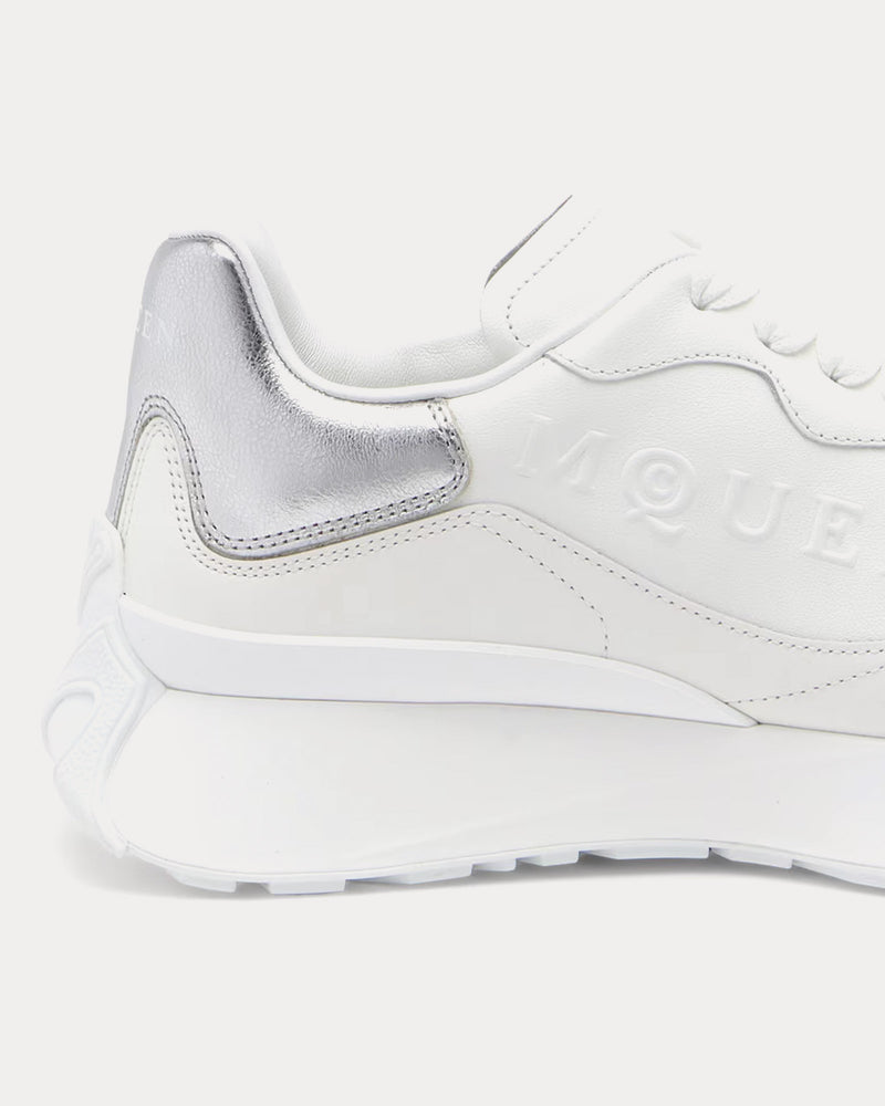 McQueen Sprint Runner White / Silver Low Top Sneakers - 4