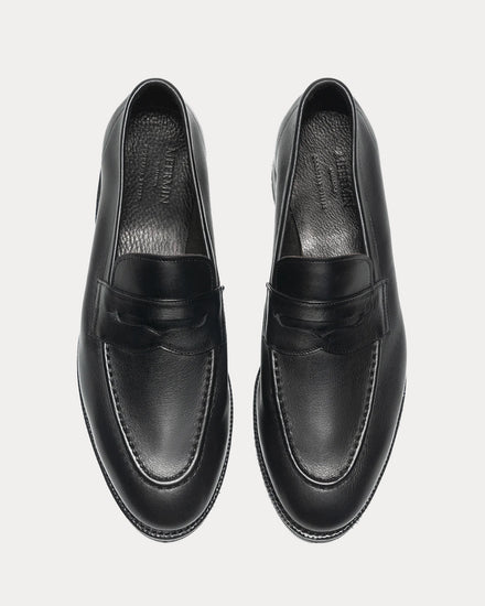 Meermin 514511 Softcalf Black Penny Loafers - 2