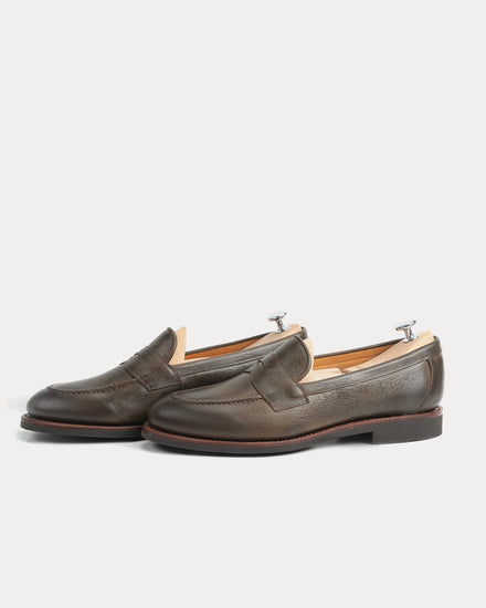 Meermin 514045 Naked Kudu Leather Caper Penny Loafers - 3