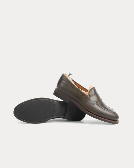 Meermin 514045 Naked Kudu Leather Caper Penny Loafers - 4