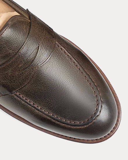 Meermin 514045 Naked Kudu Leather Caper Penny Loafers - 5