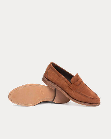 Meermin 514511 Superbuck Suede Rust Penny Loafers - 3