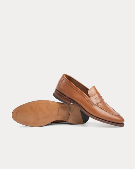 Meermin 514511 Antique Calf Tan Penny Loafers - 4