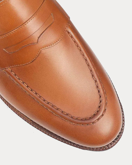 Meermin 514511 Antique Calf Tan Penny Loafers - 5