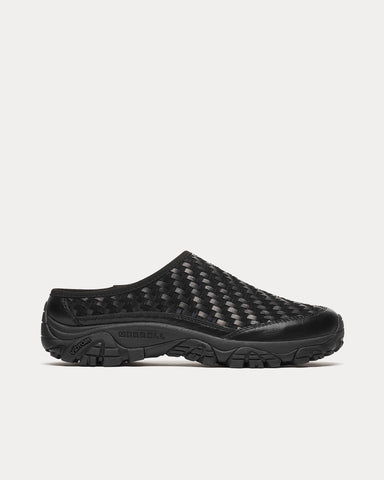 Merrell 1TRL Moab 2 Slide Leather Woven Black Slip On Sneakers