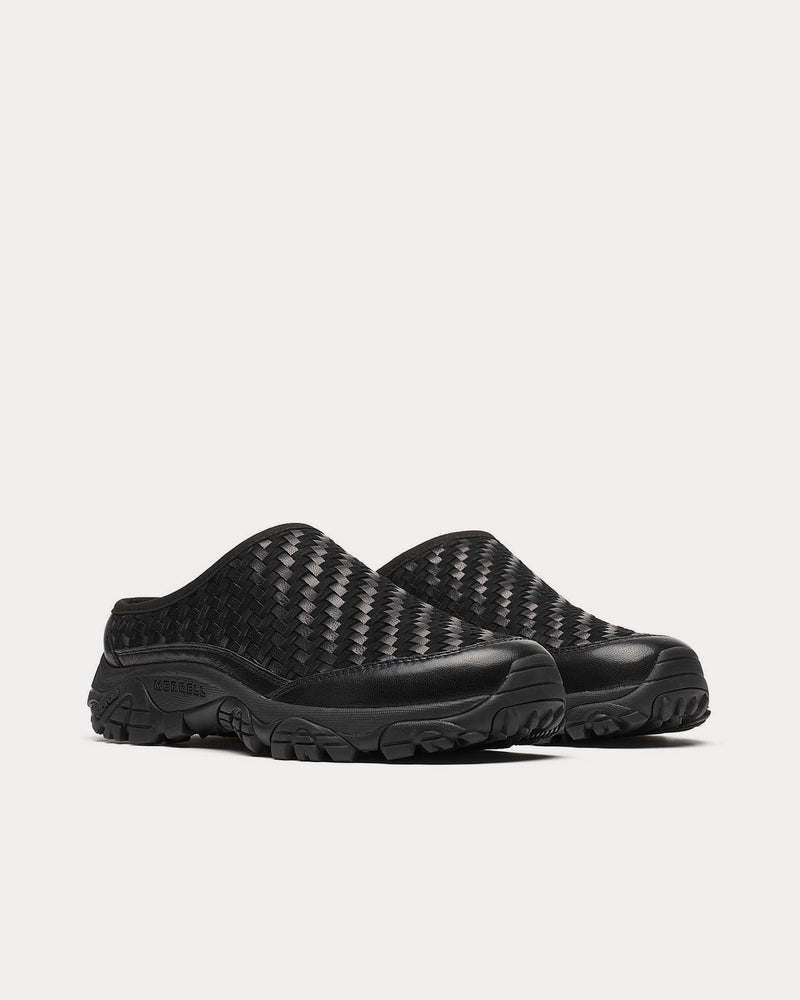 Merrell 1TRL Moab 2 Slide Leather Woven Black Slip On Sneakers - 3