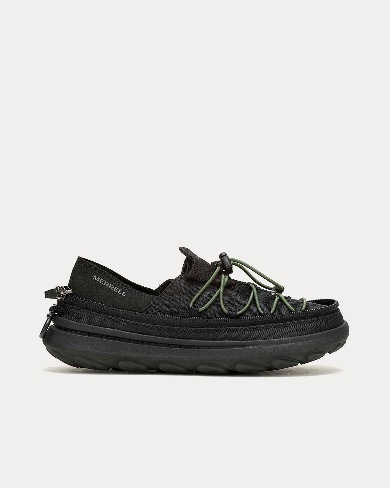 Merrell 1TRL Unisex Hut Moc 2 Packable Zip Off Black Slip On