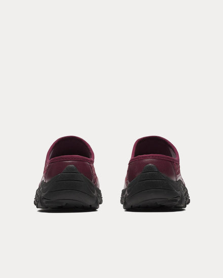 Merrell 1TRL Moab 2 Slide Leather Woven Dark Cherry Mules - 3