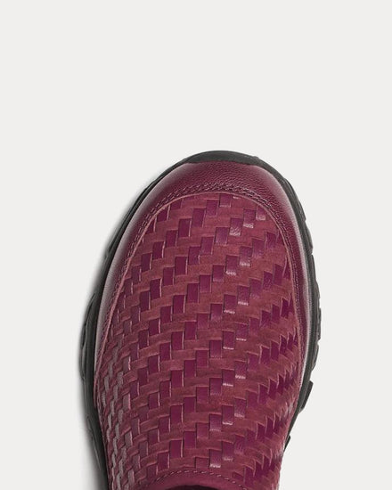 Merrell 1TRL Moab 2 Slide Leather Woven Dark Cherry Mules - 6