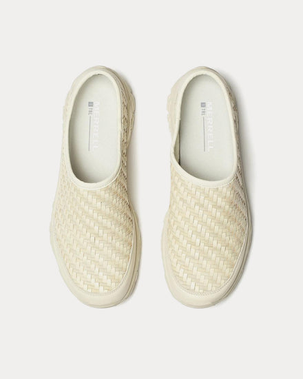 Merrell 1TRL Moab 2 Slide Leather Woven Stucco Mules - 2