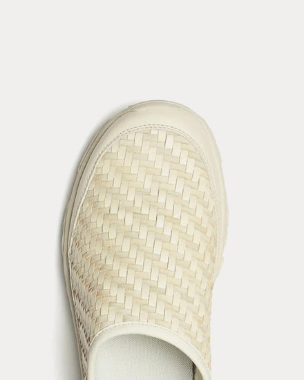 Merrell 1TRL Moab 2 Slide Leather Woven Stucco Mules - 6
