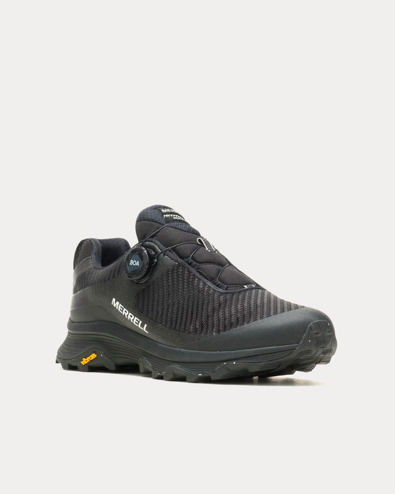 MERRELL/Moab Speed Storm Moc Gore-Tex（R） Merrell Men's Moab Speed Storm GORE-TEX Boa Black / Black Low Top