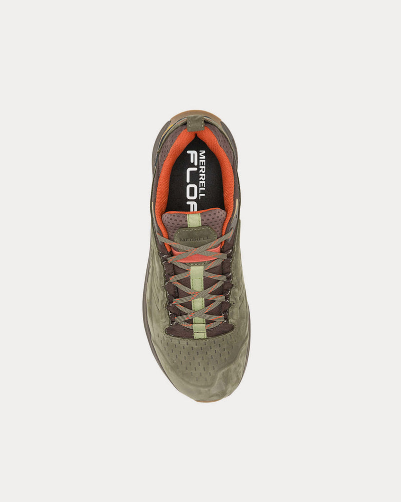 Merrell Moab Speed 2 Leather Waterproof Olive Hiking Shoes - 2