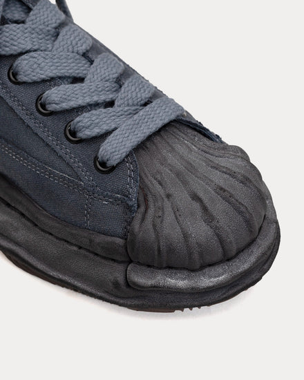 Mihara Yasuhiro Blakey OG Sole Over-Dyed Canvas Black / Black Low Top Sneakers - 2