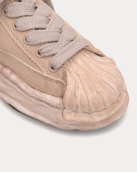 Mihara Yasuhiro Blakey OG Sole Over-Dyed Canvas Brown Low Top Sneakers - 2