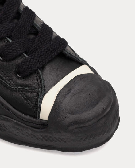 Mihara Yasuhiro Hank OG Sole Leather Black / Black Low Top Sneakers - 2