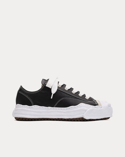 Mihara Yasuhiro Hank OG Sole Leather Black / White Low Top Sneakers - 1