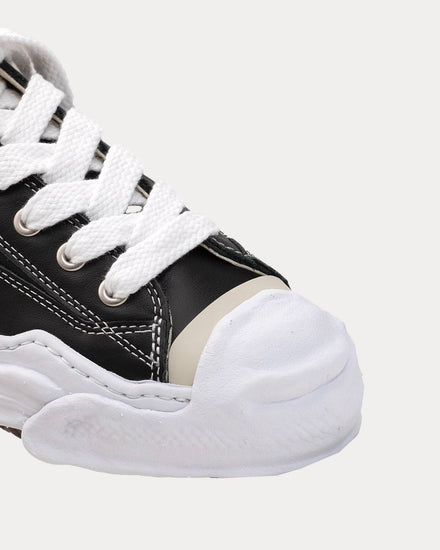 Mihara Yasuhiro Hank OG Sole Leather Black / White Low Top Sneakers - 2