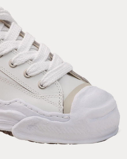 Mihara Yasuhiro Hank OG Sole Leather White Low Top Sneakers - 2