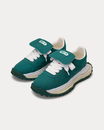 Mihara Yasuhiro Scott  OG Sole Canvas Green Low Top Sneakers - 2