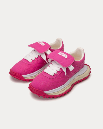 Mihara Yasuhiro Scott  OG Sole Canvas Pink Low Top Sneakers - 2